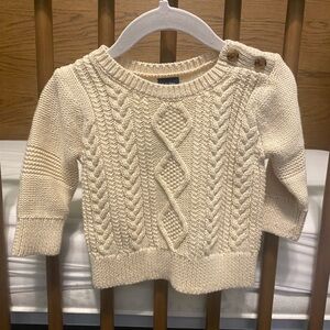 GAP Cream Knit Baby Sweater